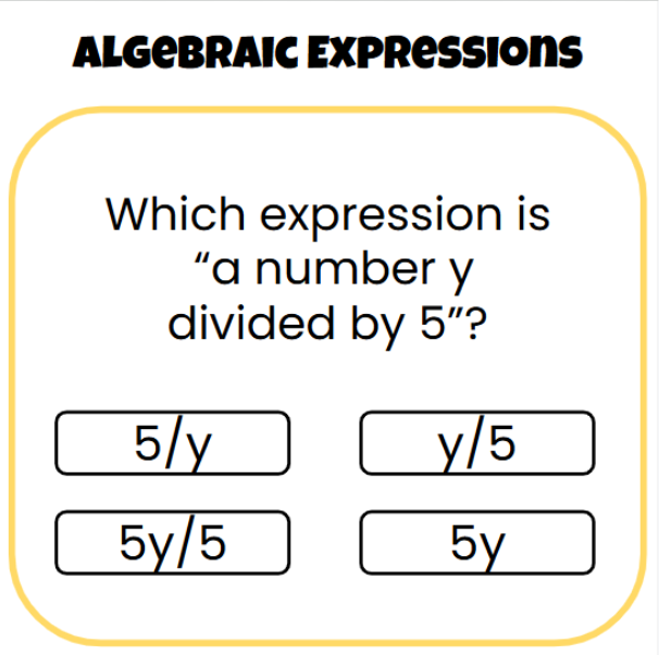 6th Grade Math Review Game - Google Slides and Power Point