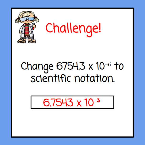 Scientific Notation - Compare and Order