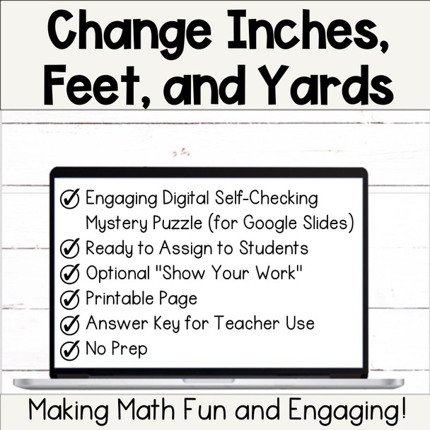 Change - Convert - Yards, Feet, and Inches - Customary - Digital Activity