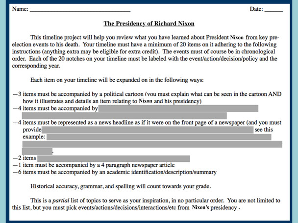 President Nixon Activity Bundle