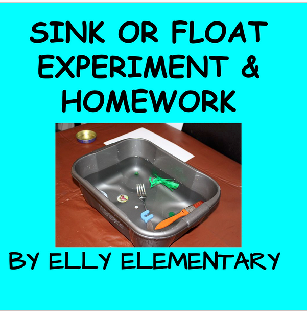 SINK & FLOAT EXPERIMENT: ACTIVITY & HOMEWORK