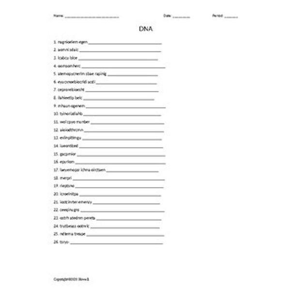 Forensics Vocabulary Word Scramble Bundle