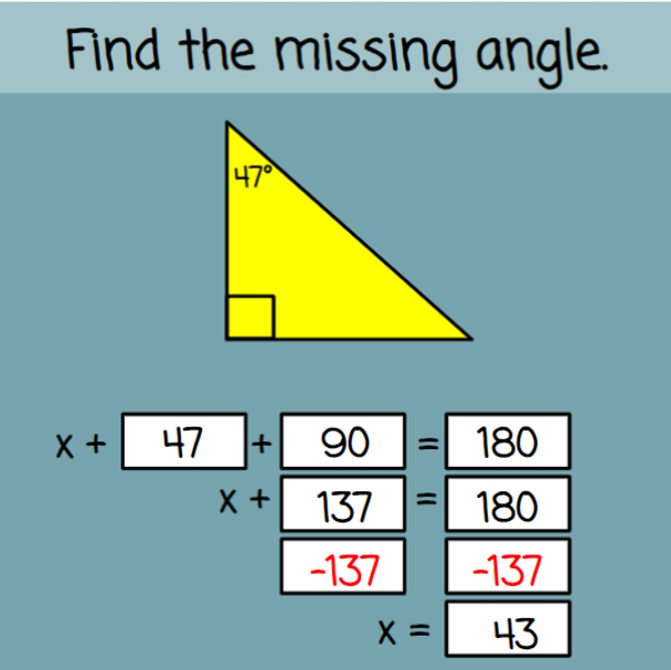 Angle Sum of a Triangle and Exterior Angles