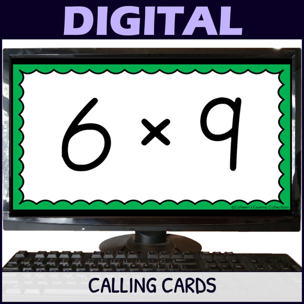 6 Times Table Activity - Multiplication Facts Bingo Game