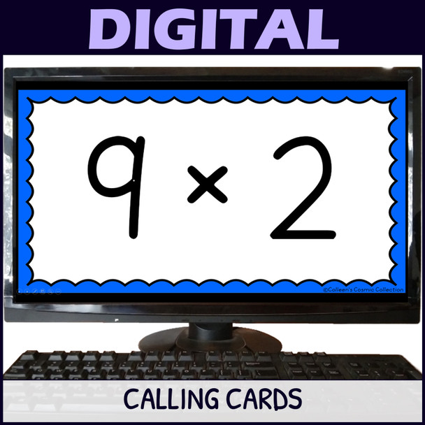 9 Times Table Activity - Multiplication Facts Bingo Game