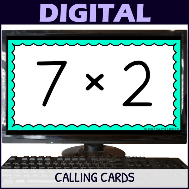 7 Times Table Activity - Multiplication Facts Bingo Game