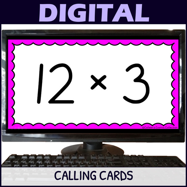 12 Times Table Activity - Multiplication Facts Bingo Game