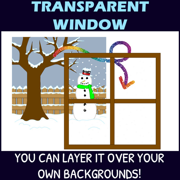 Winter Snowy Windows GIFs - Animated Winter Clipart