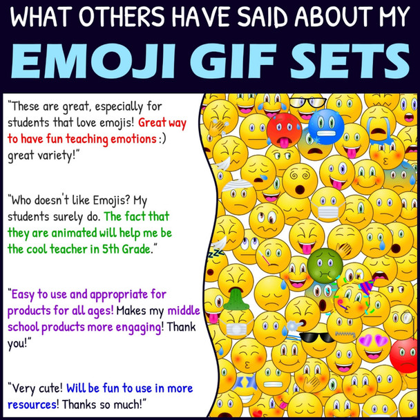 Emoji GIFs - Emotions - Animated Clip Art - Set 1