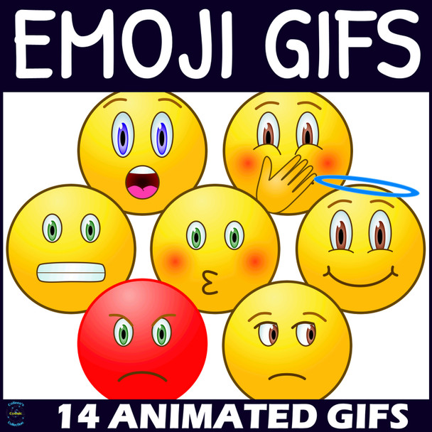 Emoji GIFs - Emotions - Animated Clip Art - Set 4