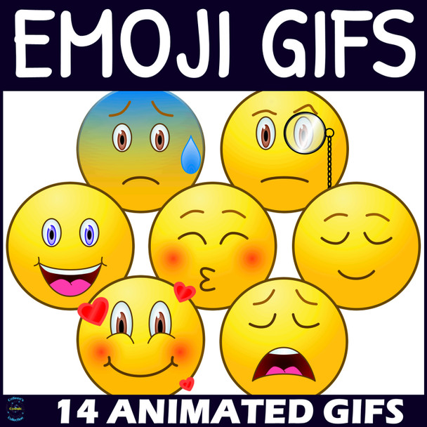 Emoji GIFs - Emotions - Animated Clip Art - Set 5