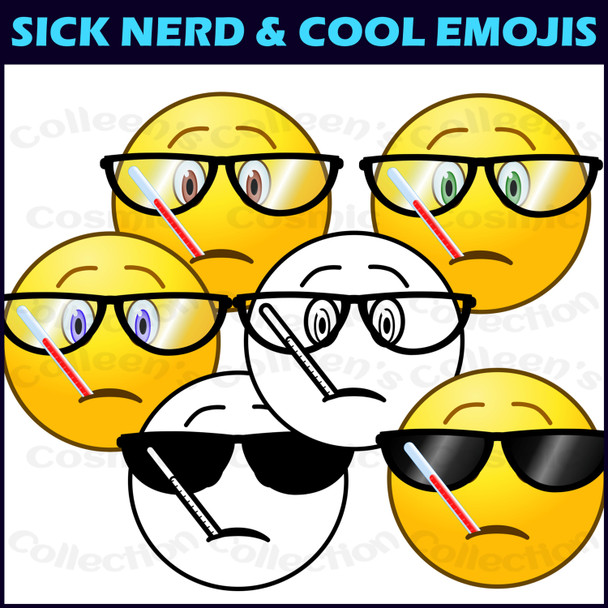 Sick Emoji Clipart - emotions