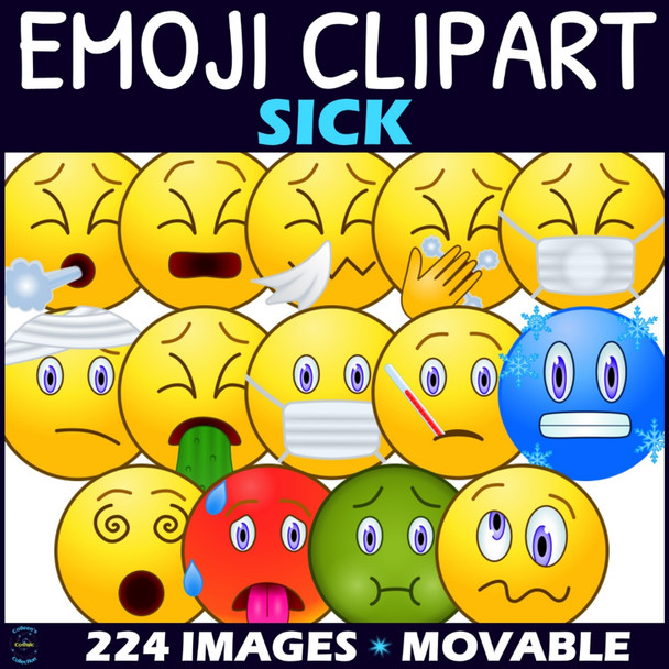 Emoji Clipart BUNDLE - emotions