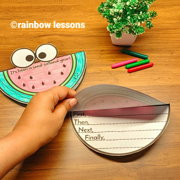 Watermelon Writing Craft | End of Year Writing Craft | Watermelon Craftivity | Summer Writing craftivity
