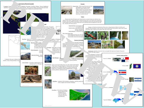 Geography of Central America BUNDLE