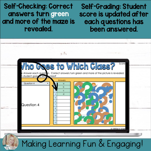 Self-Checking Template Picture Reveal Task Card Maze Digital Resource Vol.2