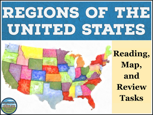 Regions of the United States Learning Packet