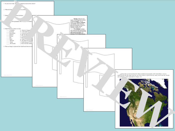 Regions of the United States Learning Packet