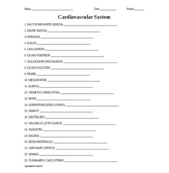 Middle School Life Science Vocabulary Word Scramble Bundle