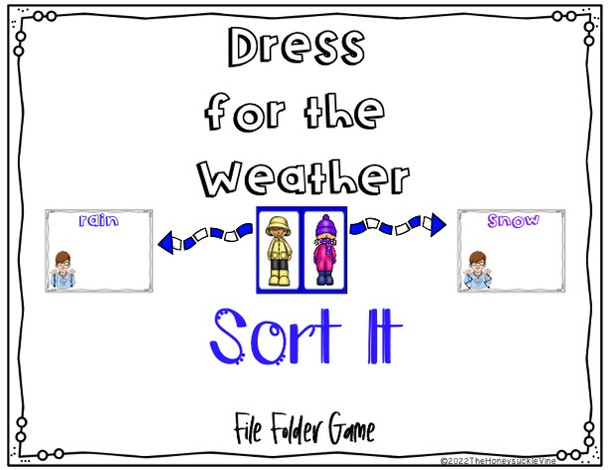 Cover for Sort It File Folder Game