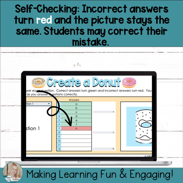 Create a Donut Editable Self-Checking Task Card Template Digital Resource Vol. 1