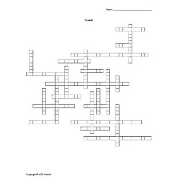 Middle School Geography Vocabulary Crossword Bundle