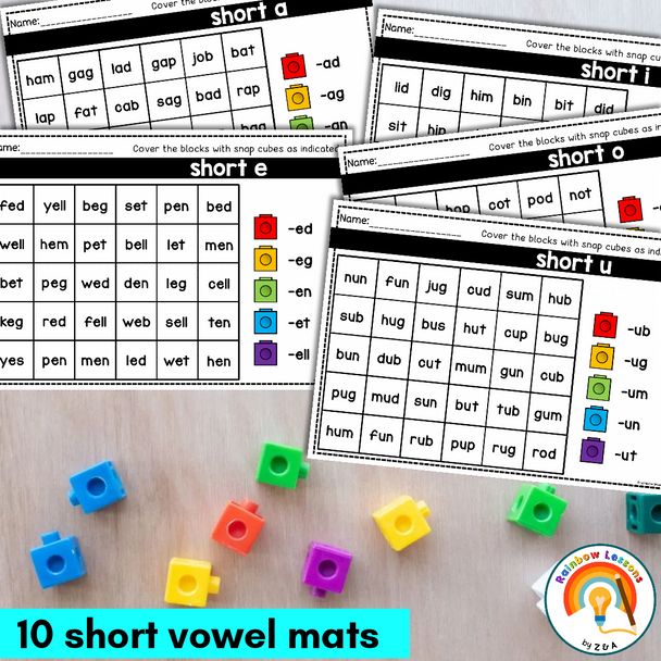 Long and Short Vowel Activities | Short and Long Vowel Games | Vowel Team Review