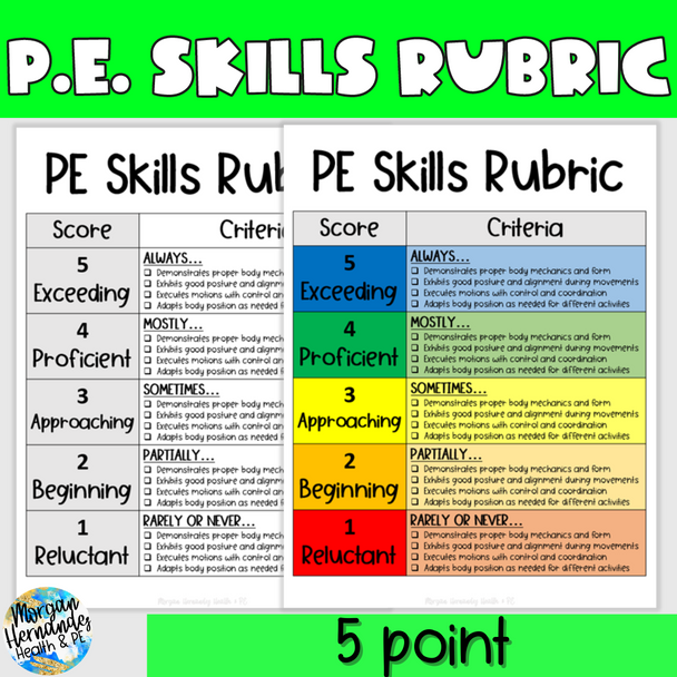 PE Skills Rubric 