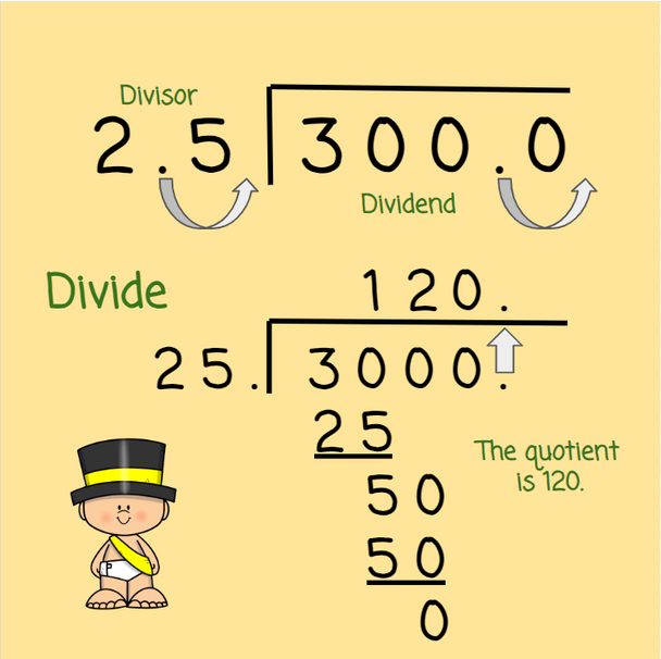 New Year's Dividing Decimals with Number Chips - Digitial and Printable