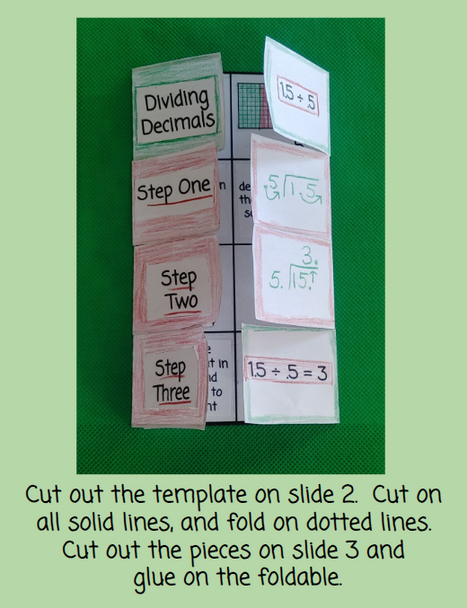 New Year's Dividing Decimals with Number Chips - Digitial and Printable