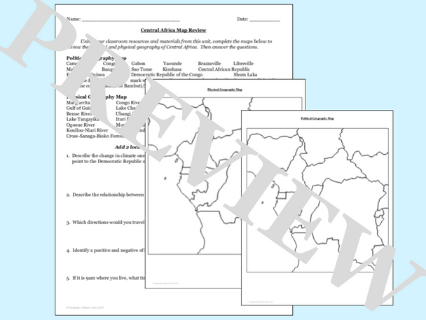 Central Africa Map Review