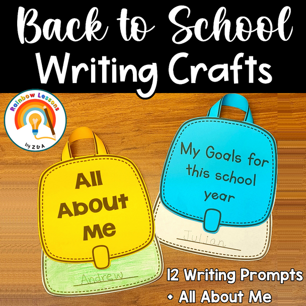 Back to School Writing Craft | All About Me Backpack | Back to School Activities