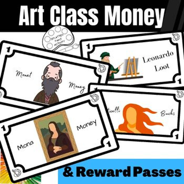 Art Class Money/Reward System - Art Resources