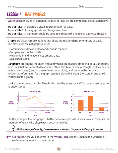 Charty Party Graphing Lessons and Activities