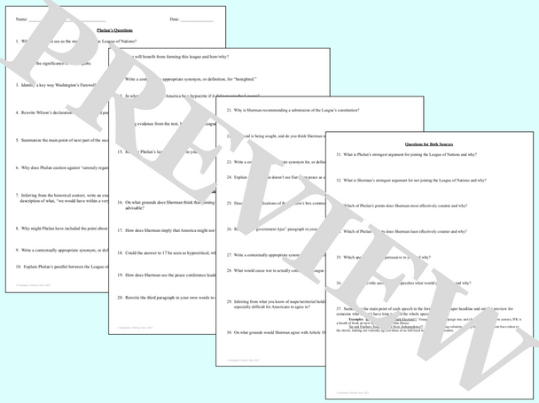 The League of Nations Point of View and Image Analysis