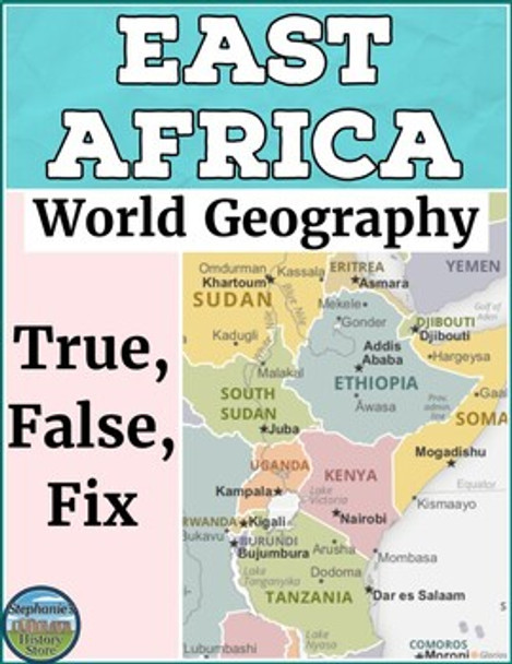 East Africa World Geography True False Fix