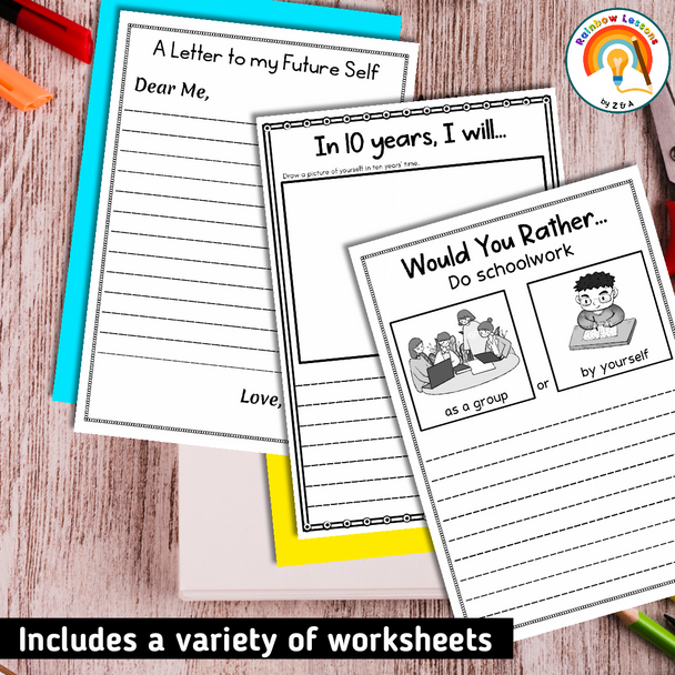 All About Me Worksheet Highschool | Back to School Activities Middle School