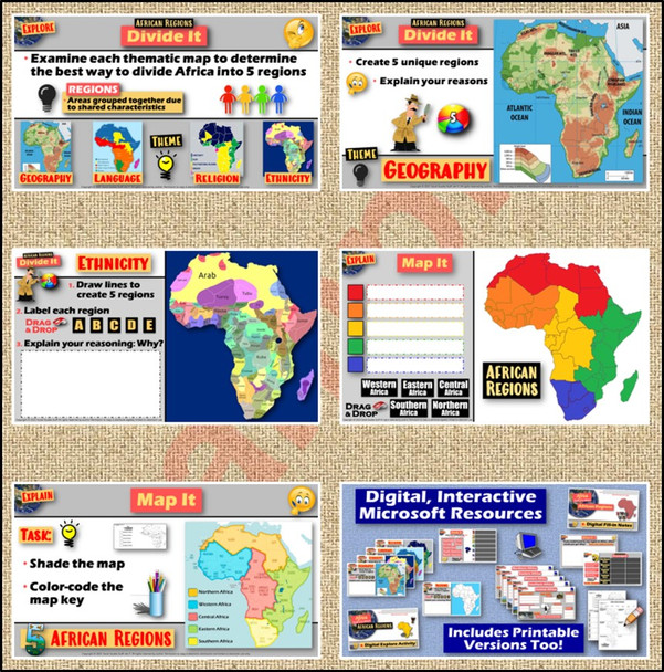 Five Regions of Africa 5-E Lesson | African Geography and Culture | Microsoft