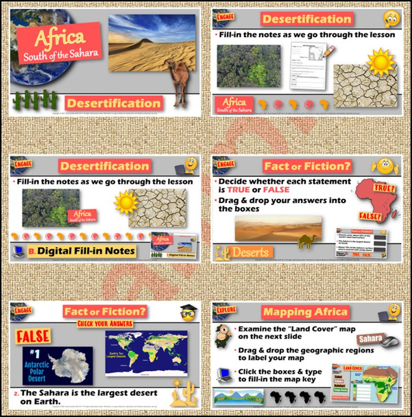 Desertification Causes Effects Solutions 6-E Lesson | Sahara & Sahel | Microsoft