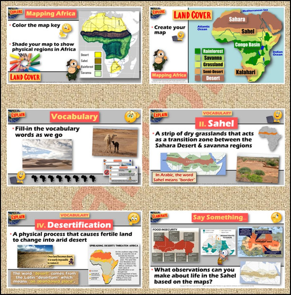 Desertification Causes Effects Solutions 6-E Lesson | Sahara & Sahel | Microsoft