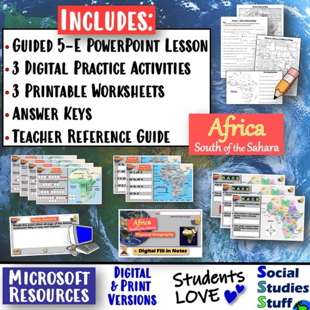 Intro to Landforms and Locations in Africa 5-E Geography Lesson | Microsoft