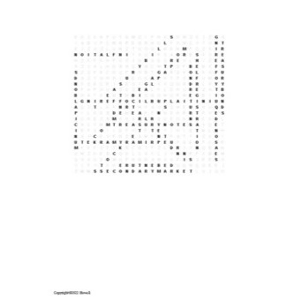 Historical Performance of the US Markets Word Search for a Finance Course