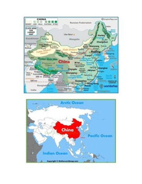 China Map Scavenger Hunt