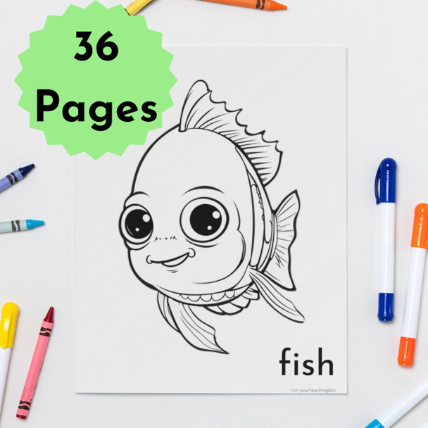 Animal Alphabet: A-Z Kids Coloring Book / Posters