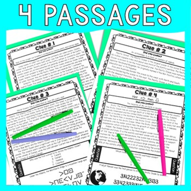 Planet Earth ESCAPE ROOM - Reading Comprehension - Earth Science