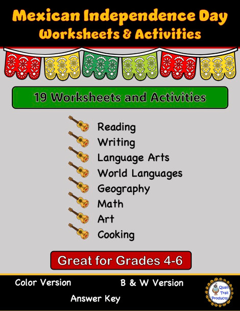Mexican Independence Day Worksheets and Activities