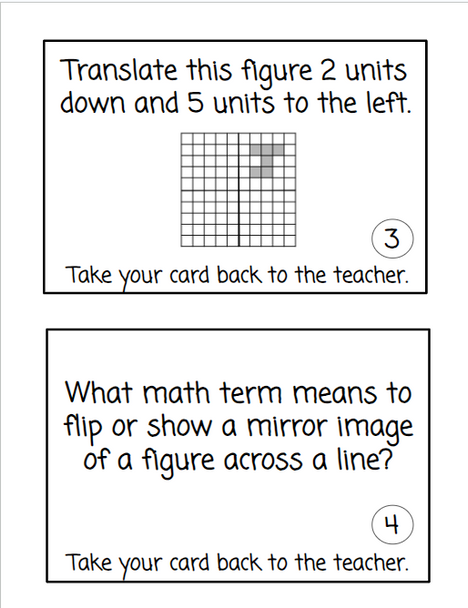 Transformations Competition Game - Race to Review