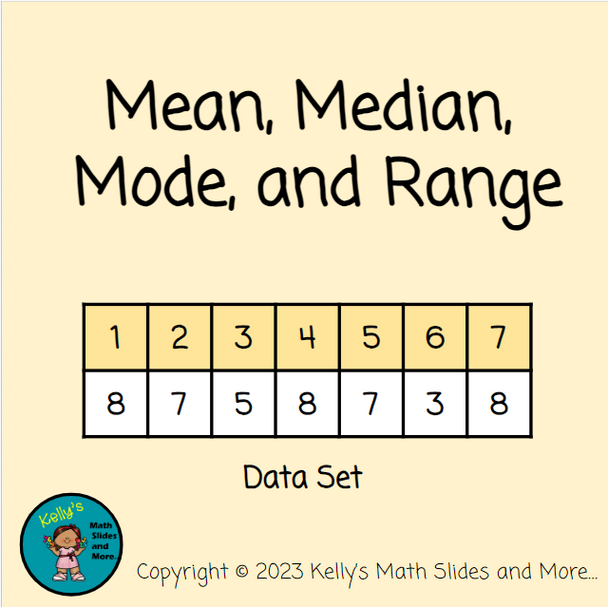 Mean, Median, Mode, and Range Lesson - Digital and Printable