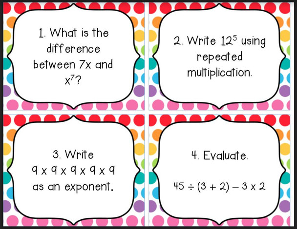 Equation, Expressions and Inequalities 