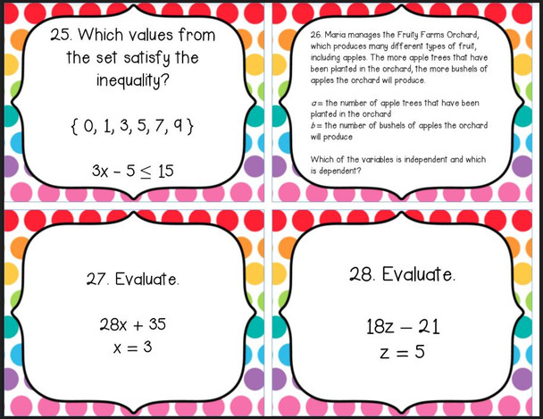 Equation, Expressions and Inequalities 